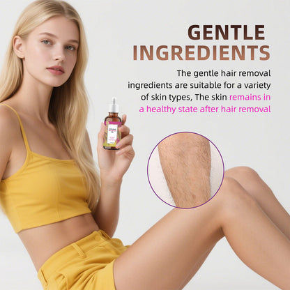 Cyperus Rotundus Hair Reduction Oil 60ml – Natural Hair Growth Inhibitor Serum for Smooth Skin | Pain-Free Body Hair Removal Treatment