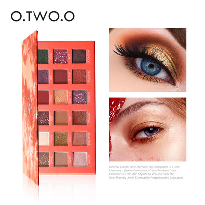 Beauty 18 Color Eye Shadow Plate Pearl Glitter Powder High Gloss Matte Multi Color Eye Shadow Plate Color Makeup