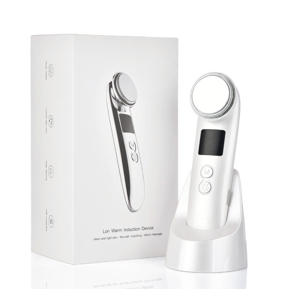 Ultrasound Introduction Instrument HailiCare Positive And Negative Ion Three-Color Light And Warm Cleaning Beauty Instrument