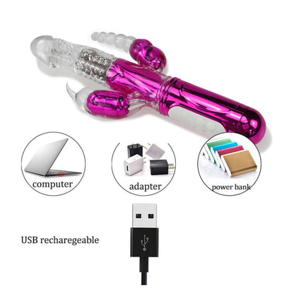 TRIOrgasmic Vibrator Triple Stimulation